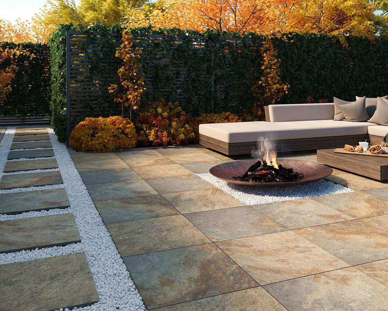 Paradyż Keramikfliesen – Terrassenplatten Rustic Gold